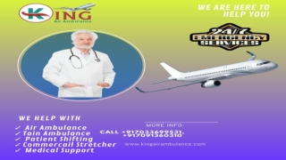 Get Trusted Air Ambulance in Guwahati with ICU Setup by King