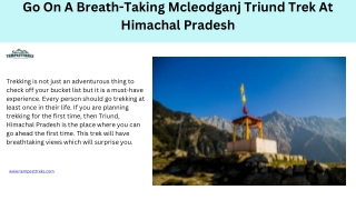 Go On A Breath-Taking Mcleodganj Triund Trek At Himachal Pradesh