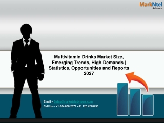 Multivitamin Drinks Market by Growth Analysis and Outlook – 2027