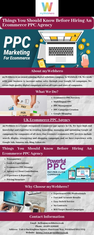 Things You Should Know Before Hiring An Ecommerce PPC Agency