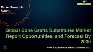 Bone Grafts Substitutes Market Worth US$ 3.5 million by 2030