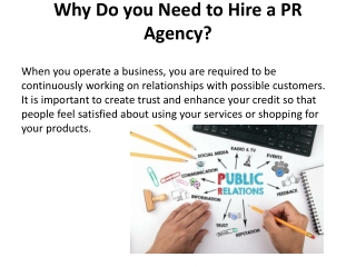 Why Do you Need to Hire a PR Agency?