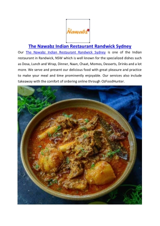Up to 10% Offer Order Now - The Nawabz Indian Restaurant