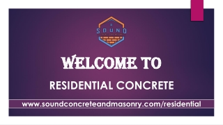 Residential Concrete