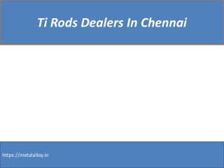 Ti Rods Dealers In Chennai