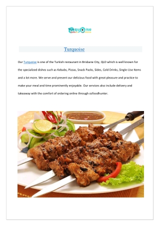 Up To 10% offer Turquoise Restaurant Brisbane City - Order Now