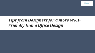 Tips From Designers For A More WFH-Friendly Home Office Design