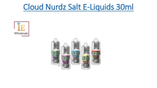 Cloud Nurdz Salt E-Liquids 30ml