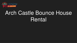 Arch Castle Bounce House Rental