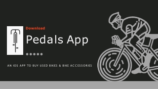 Pedals App An iOS App To Buy Used Bikes & Bike Accessories