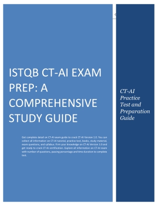 ISTQB CT-AI Exam Prep: A Comprehensive Study Guide