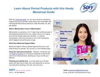 Learn About Period Products with this Handy Menstrual Guide
