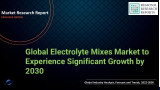 Electrolyte Mixes Market