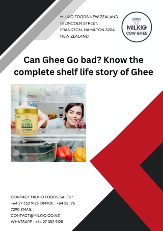 Can Ghee Go bad? Know the complete shelf life story of Ghee