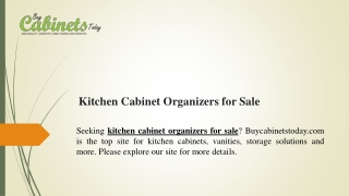 Kitchen Cabinet Organizers for Sale  Buycabinetstoday.com