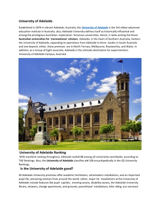 Adelaide University