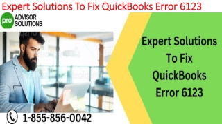 A quick and easy guide to resolve QuickBooks Error 6123