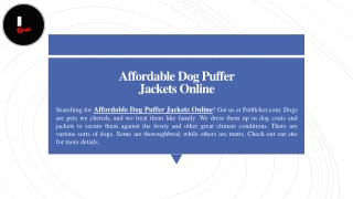 Affordable Dog Puffer Jackets Online  Petl0cker.com