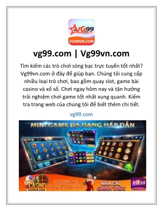 vg99.com  Vg99vn.com