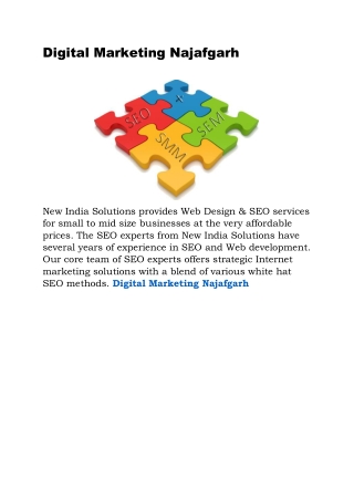 Digital Marketing Najafgarh