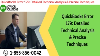 Simple step by step guide to fix QuickBooks Error 179