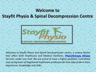 Physiotherapy Ottawa - Stayfitphysio.ca