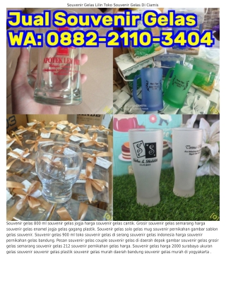 Ô882–2llÔ–3ԿÔԿ (WA) Souvenir Gelas Bekasi Souvenir Gelas Vertical