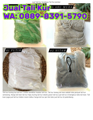 ౦889~839I~5ᜪ9౦ (WA) Membuat Tali Kur Tali Kur Malang
