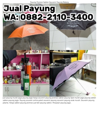 088ᒿ•ᒿII0•౩ㄐ00 (WA) Payung Lipat Jogja Souvenir Payung Madiun
