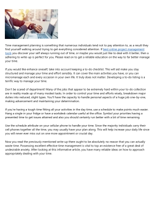 No More Worry About Time Management Planning Using These Ideas