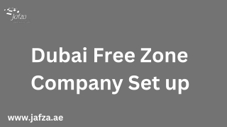 Dubai Free Zone Company Set up