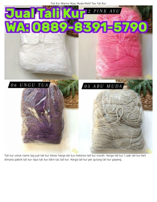 ౦88ᑫ–83ᑫ1–57ᑫ౦ (WA) Harga Tali Kur Per Gulung Tali Kur Hitam