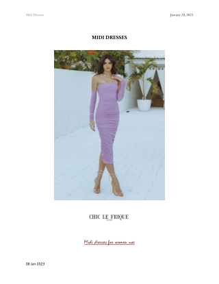 Ladies midi dresses, Midi party dresses - chiclefrique.com