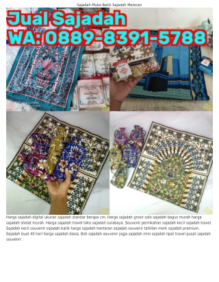 Ô88ᑫ–8౩ᑫI–5788 (WA) Pusat Sajadah Souvenir Harga Sajadah Sholat Murah
