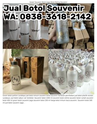 Ö838•3618•2142 (WA) Harga Souvenir Tumbler Kaca Contoh Souvenir Dari Botol Plast