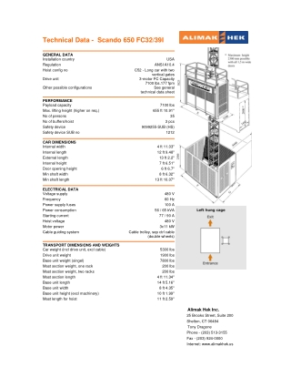 Alimak Scando-650 Personnel and Material Hoist