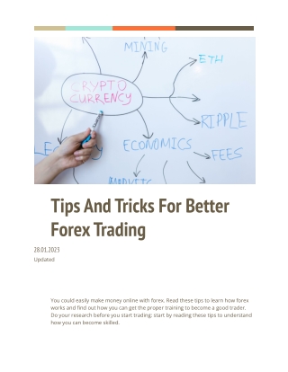 _Tips And Tricks For Better Forex Trading