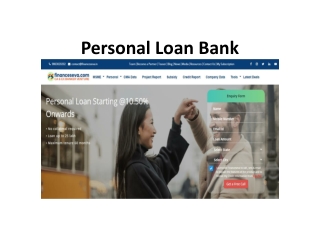 Personal Loan Bank