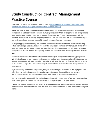 Construction Contract Management