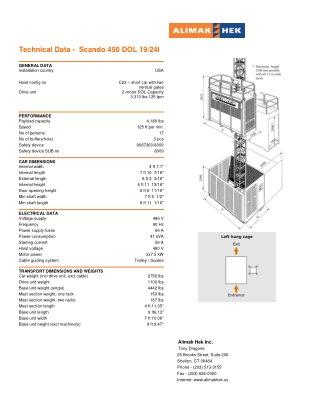 Alimak Scando-450 Personnel and Material Hoist