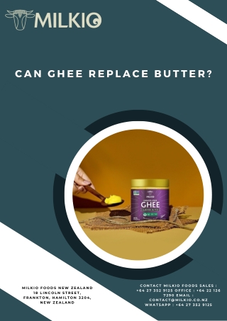 Can ghee replace butter