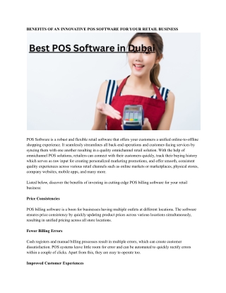 Best POS Software in Dubai