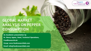 Global Market Analysis On Pepper Consumption - FoodResearchLab