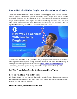 How to Find Like-Minded People - best alternative social media