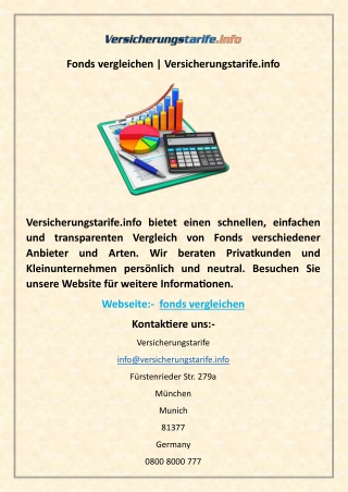 Fonds vergleichen | Versicherungstarife.info