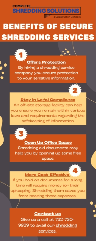 Benefits of Secure Shredding services