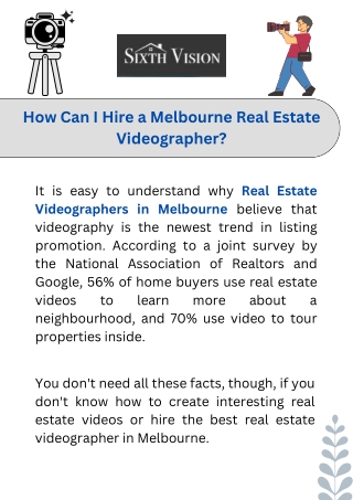 How Can I Hire a Melbourne Real Estate Videographer