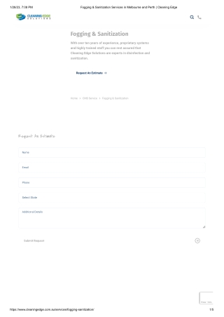 Fogging & Sanitization