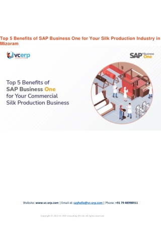 Top 5 Benefits of SAP Business One for Your Silk Production Industry in Mizoram