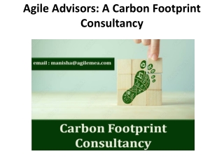 Carbon Footprint Consultancy